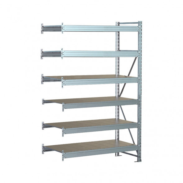 Стеллаж SGR-V 3000х1800х800 6 ярусов (рамы, балки, настил - цинк) ДС