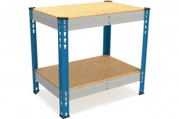 MKF-W 0906-0.85 Стол производственный, серый, стойки RAL5015, балки RAL7035