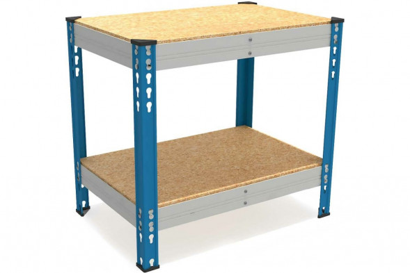 MKF-W 0906-0.85 Стол производственный, серый, стойки RAL5015, балки RAL7035