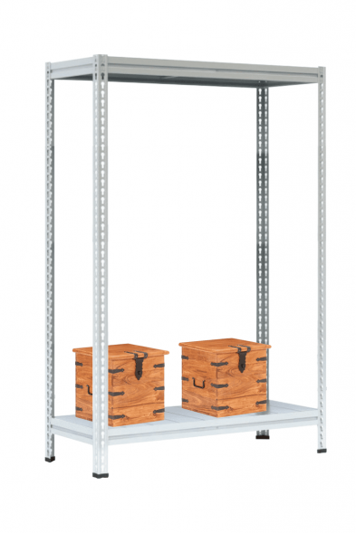 Стеллаж МС-Т 3000х1551х632 мм 2 яруса настил металл
