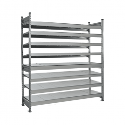 Стеллаж СТ-023 2000х1200х800 с 8 ярусами (рамы и настил - цинк)