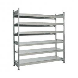 Стеллаж СТ-023 2700х1800х600 с 6 ярусами (рамы и настил - окрас)