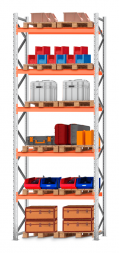 Стеллаж паллетный 5000х1800х1100 5 ярусов Р100.1.5Б120.1.5