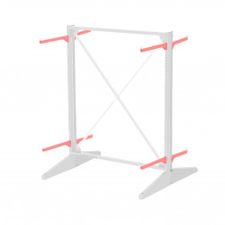 Стеллаж консольный двухсторонний Sortex 1920х1634х1280 2 яруса