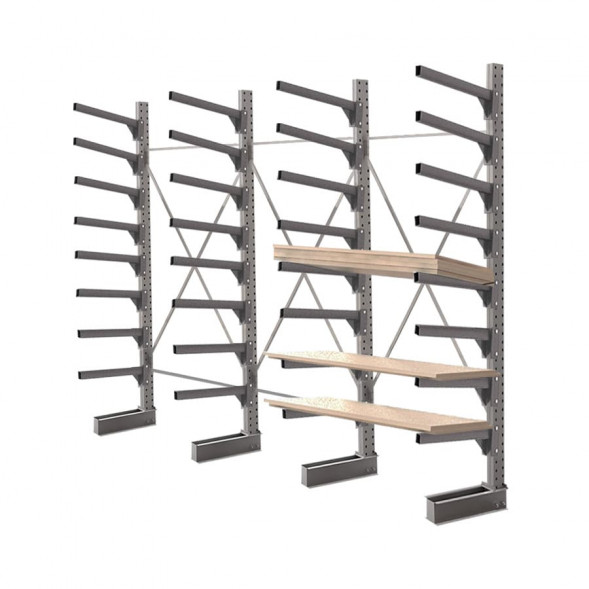 Стеллаж консольный односторонний КСр 2500х4392х960 8 ярусов