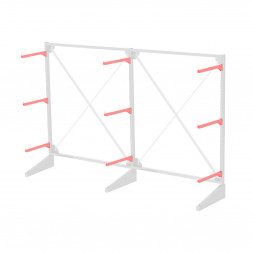 Стеллаж консольный односторонний Sortex 1920х3221х720 3 яруса