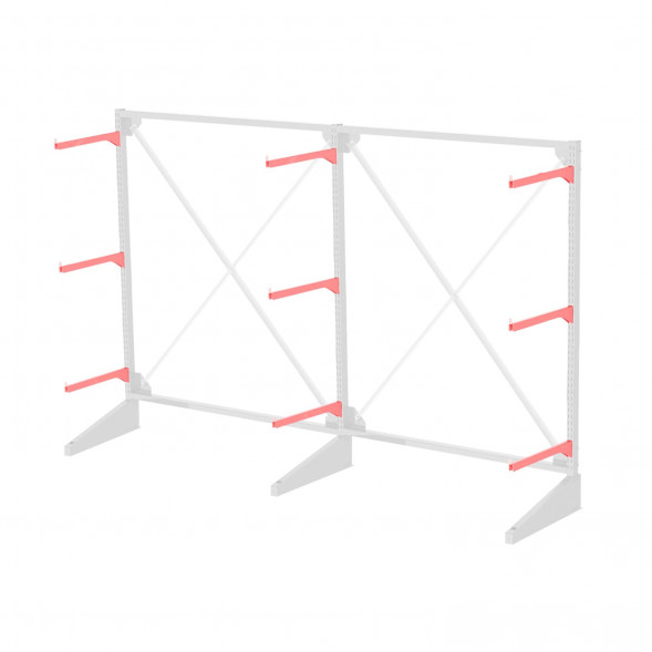 Стеллаж консольный односторонний Sortex 1920х3221х720 3 яруса