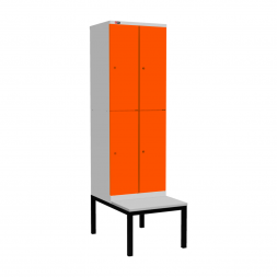 Шкаф Диком УНО-322 (RAL 7038 + RAL 2004) на подставке-скамейке