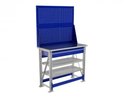 Верстак с оцинкованной столешницей модульный MT100.MF1/MF1.122