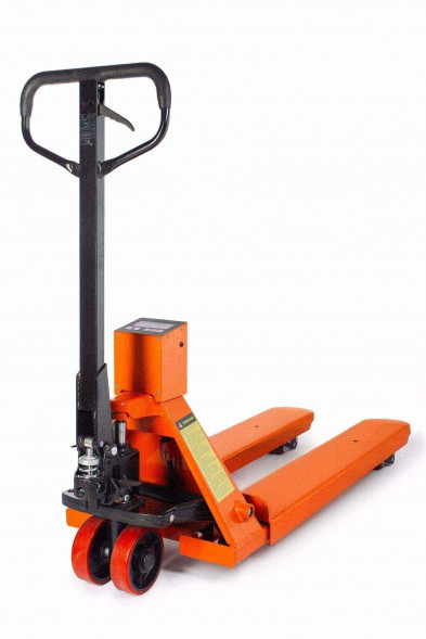 Тележка гидравлическая 2000 кг 1150 мм TOR CBY-CW2 (модель N) с весами (полиуретановые колеса), шт