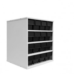 Кассета ДиКом К-01/2 ESD 16 ящиков Б 400х92х100 мм ESD