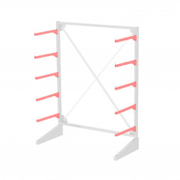 Стеллаж консольный односторонний Sortex 1920х1634х720 5 ярусов