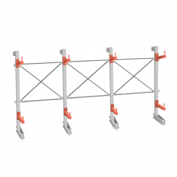 Стеллаж консольный СТ-062 2450х4660х830 2 яруса +О односторонний