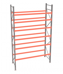 Стеллаж палетный ДиКом СП 5000х3300х1000 с 6 ярусами до 2200 кг / до 700 кг на паллет П-110