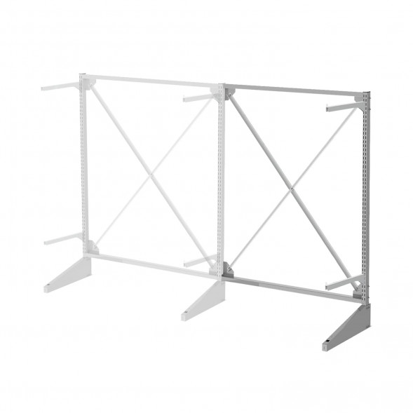 Стеллаж консольный односторонний Sortex 1920х1587х720 2 яруса ДС