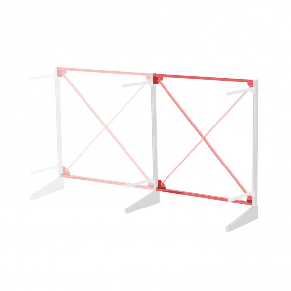 Стеллаж консольный односторонний Sortex 1920х1587х720 2 яруса ДС