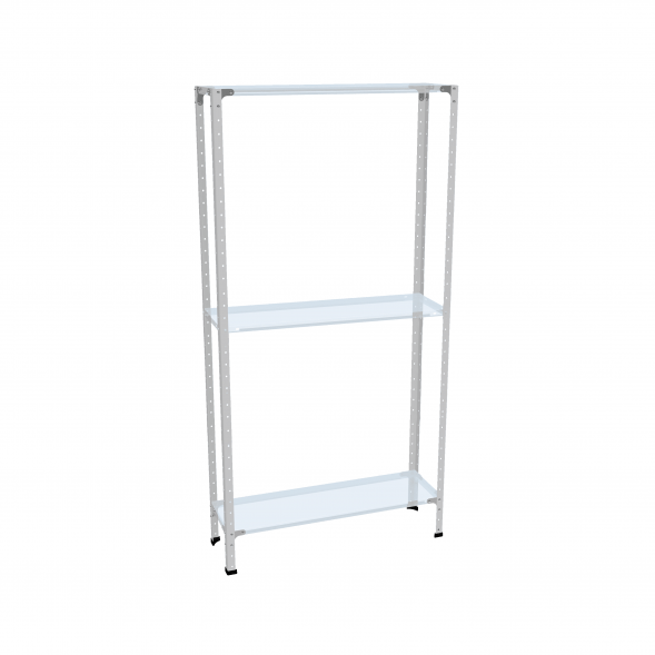 Стеллаж СТ-012 2500х1000х400 с 3 цинк полками до 250 кг