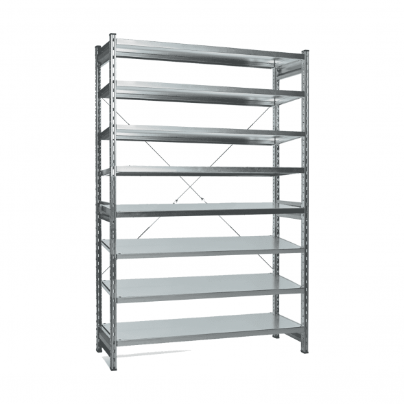 Стеллаж СТ-031 цинк 2067х1300х600 8 полок до 200 кг