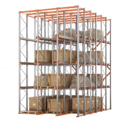 Стеллаж набивной паллетный 7000х4540х6000 мм 3 линии 3 яруса