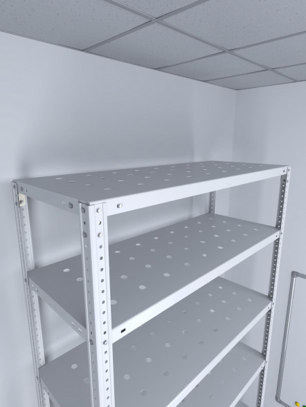 Стеллаж ТС Лайт 2200х1000х400 с 8 перфорированными полками