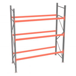 Стеллаж палетный ДиКом СП 3000х1800х1000 с 3 ярусами до 3300 кг / до 1650 кг на паллет П-70