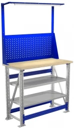 Верстак с деревянной столешницей M100.MF1/MF1.012.W 1000 мм