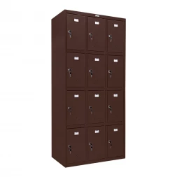 Шкаф сумочница металлический коричневый