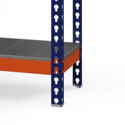 Стеллаж металлический Профи-Т 2000x1845x1005 мм. Ярусы: оцинк. мет.  3 шт. (Т-160/L M/3)