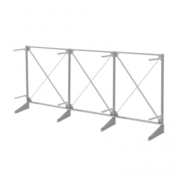 Стеллаж консольный односторонний Sortex 1920х4808х720 2 яруса