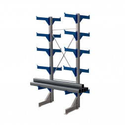 Стеллаж консольный двухсторонний КТр 4000х1740х2200 (1000) 5 ярусов