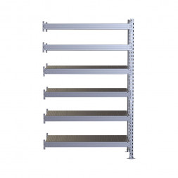 Стеллаж SGR-V 3000х1500х600 6 ярусов (рамы, балки, настил - цинк) ДС