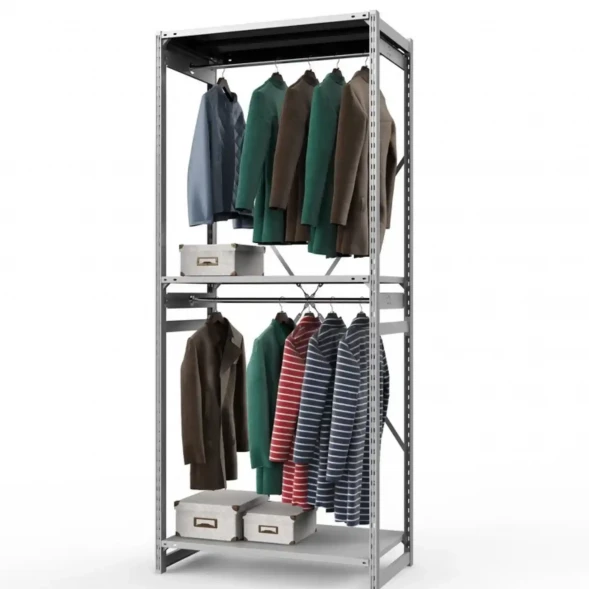 Стеллаж металлический ГТС Универсал, 2500x1000x500 мм.Штанги: 2шт. Полки: метал. 3 шт. (ТСУ 25100530ш2)