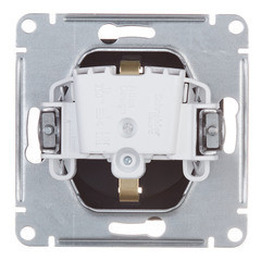 Розетка ATLASDESIGN с заземлением 16А механизм грифель ATN000743