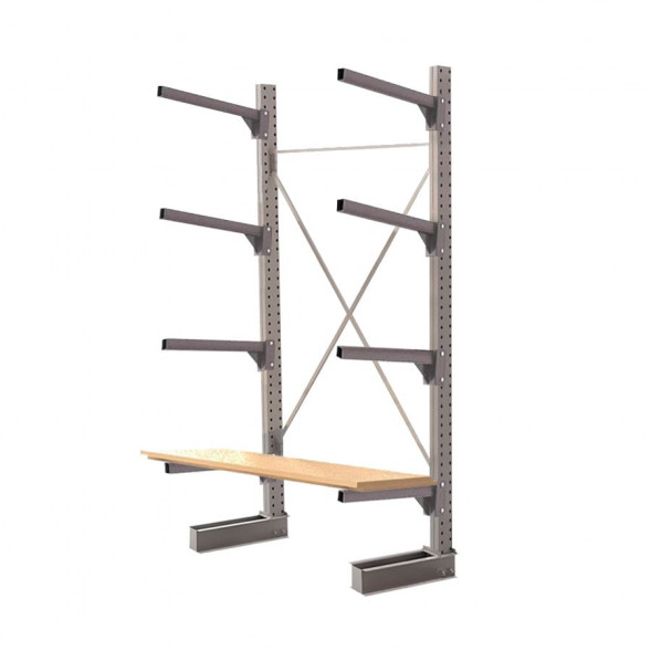 Стеллаж консольный односторонний КЛр 2500х1634х755 (600) 4 яруса