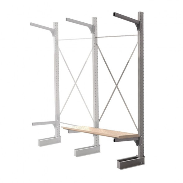 Стеллаж консольный односторонний КСр 2500х1696х960 2 яруса ДС