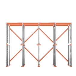 Стеллаж набивной паллетный 4000х6020х1800 мм 4 линии 1 ярус