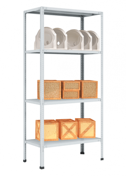 Стеллаж MS Hard 3000х1000х500 c 4 полками