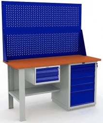 Верстак металлический с подвесным ящиком W160.F2/WS6.120