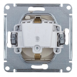 Розетка ATLASDESIGN с заземлением со шторками с крышкой 16А IP20 механизм грифель ATN000746