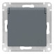 Розетка ATLASDESIGN с заземлением со шторками с крышкой 16А IP20 механизм грифель ATN000746