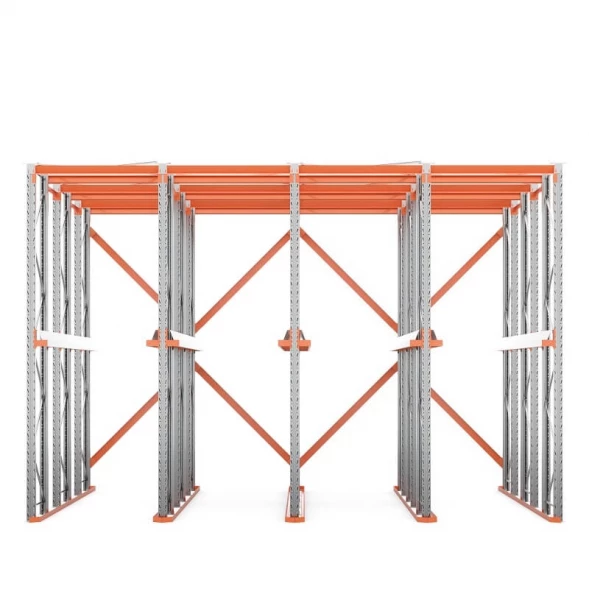 Стеллаж набивной паллетный 4000х6020х5000 мм 4 линии, 1 ярус