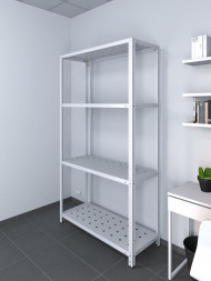 Стеллаж ТС Лайт 1500х700х400 с 4 перфорированными полками