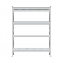 Стеллаж СТ-023 1800х1200х300 с 4 ярусами (рамы и настил - окрас)