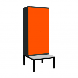 Шкаф Диком УНО-421 (RAL 7016 + RAL 2004) на подставке-скамейке