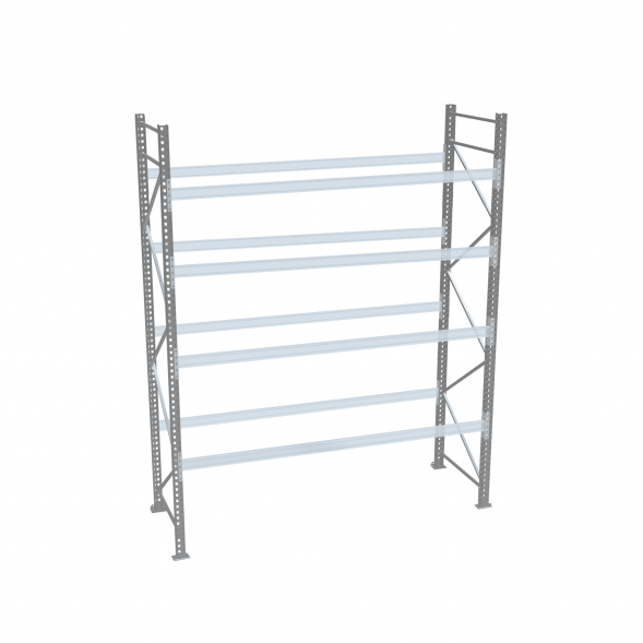 Стеллаж палетный ДиКом СП 2500х2700х1000 с 4 ярусами до 1600 кг / до 500 кг на паллет П-70