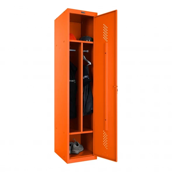 Шкаф металлический односекционный оранжевый