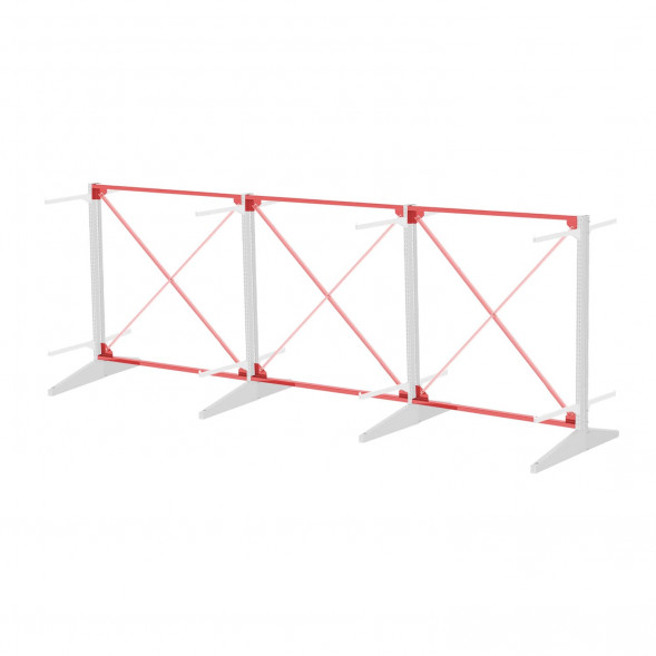 Стеллаж консольный двухсторонний Sortex 1920х4808х1280 2 яруса