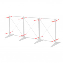 Стеллаж консольный двухсторонний Sortex 1920х4808х1280 2 яруса