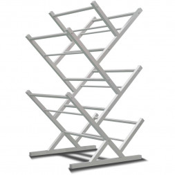 Двусторонний стеллаж для воды Стилс-10 на 10 бутылей 5/6 л, металлик