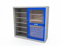 Шкаф для инструментов MODUL XXL 02 с раздвижными дверями со смотровыми окнами